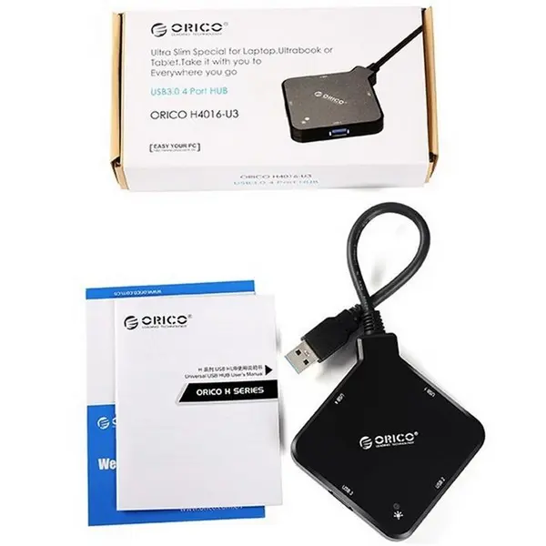 هاب USB 3.0 چهار پورت اوریکو مدل H4016-U3 Orico H4016-U3 4-Port USB 3.0 Hub - 2
