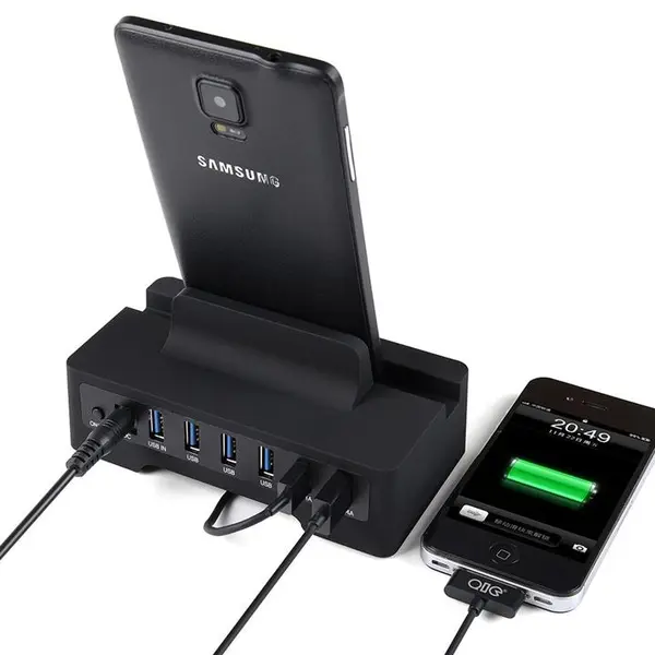 هاب USB3.0 شش پورت به همراه داک اوریکو مدل HSC3-TS Orico H10D6-U3 6 Port USB 3.0 Hub with Dock - 4