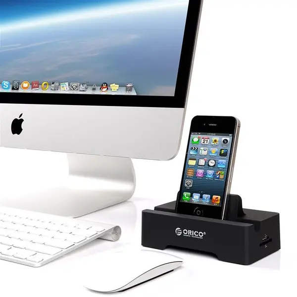 هاب USB3.0 شش پورت به همراه داک اوریکو مدل HSC3-TS Orico H10D6-U3 6 Port USB 3.0 Hub with Dock - 3