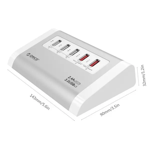 هاب USB 3.0 پنج پورت اوریکو مدل UH3C2 Orico UH3C2 5-Port USB 3.0 Hub - 3