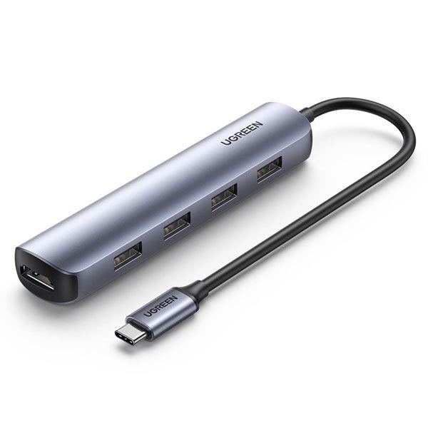 هاب یوگرین USB-C To HDMI 4*USB 3.0 A مدل CM417 کد 20197