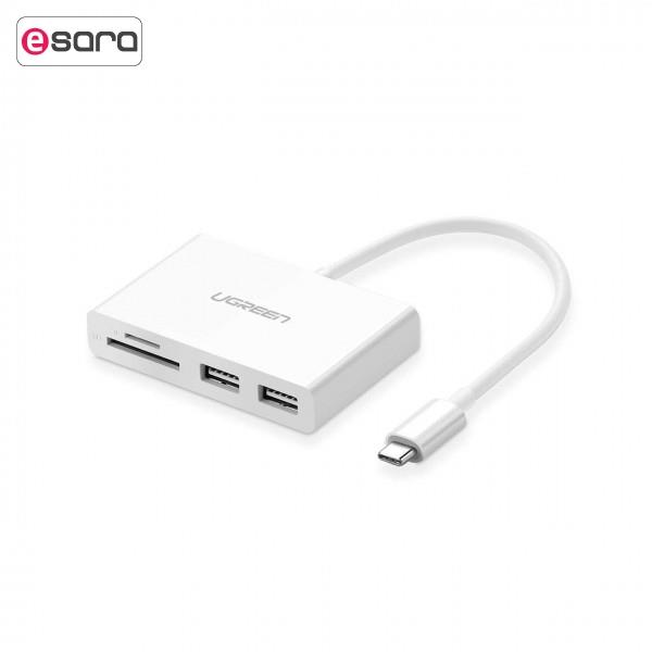 هاب دو پورت USB-C یوگرین مدل US209-30739 -