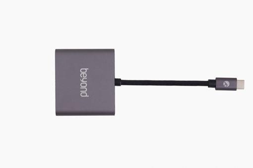 مبدل USB-C به USB-C/HDMI/USB بیاند مدل BEYOND BA-407 Beyond BA-407 Type-C To HDMI 3Port Hub