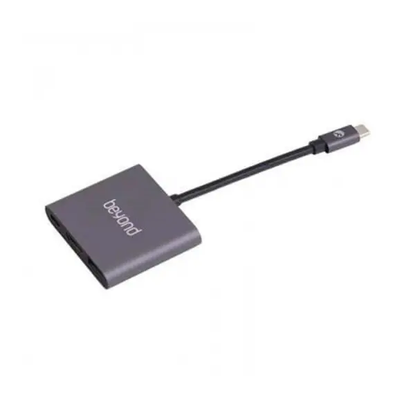 مبدل USB-C به USB-C/HDMI/USB بیاند مدل BEYOND BA-407 Beyond BA-407 Type-C To HDMI 3Port Hub
