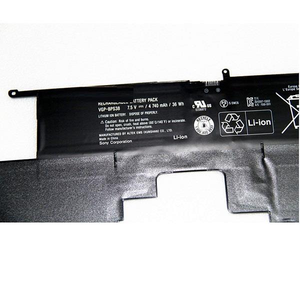 باتری لپ تاپ سونی مدل VGP-BPS38 SONY Vaio VGP-BPS38 4740mAh Battery