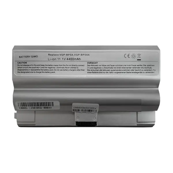باتری لپ تاپ سونی مدل VGP-BPS8A مناسب برای لپ تاپ سونی BPS8 شش سلولی نقره ای Battery Laptop Sony BPS8 6Cell Silver - 2