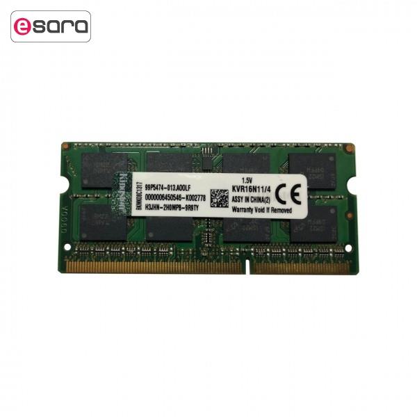 رم لپ تاپ کینگستون مدل 12800 DDR3 1600MHz ظرفیت 4 گیگابایت -