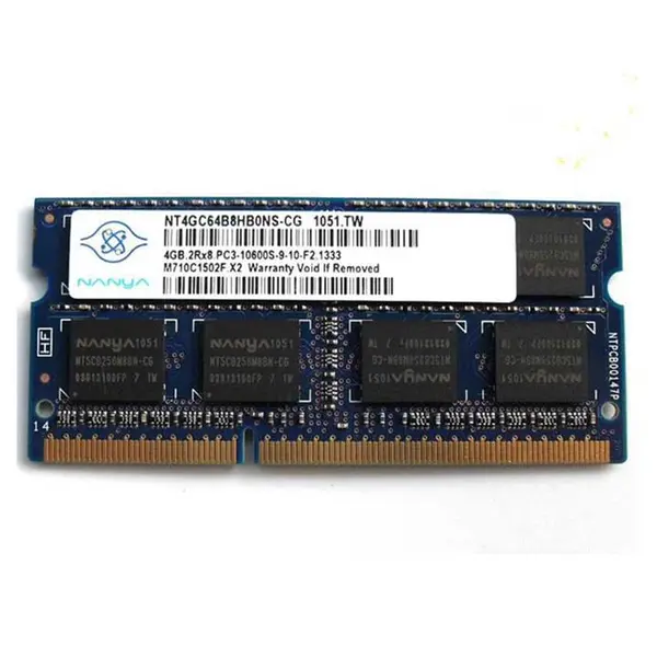 رم لپ تاپ نانیا مدل 1333 DDR3 PC3 10600s MHz ظرفیت 4گیگابایت Nanya DDR3 PC3 10600s MHz 1333 RAM - 4GB