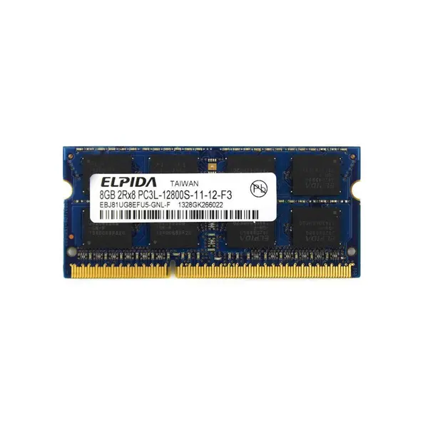 رم لپ تاپ الپیدا مدل 1600 DDR3L PC3L 12800S MHz ظرفیت 8 گیگابایت ELPIDA DDR3L PC3L 12800s MHz 1600 RAM 8GB