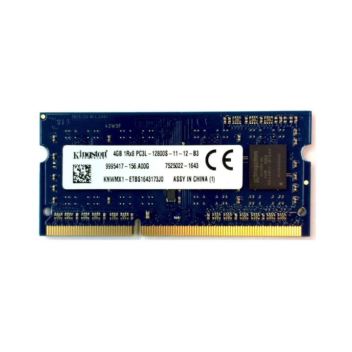 رم لپ تاپ کینگستون مدل 1600 DDR3L PC3L 12800S MHz ظرفیت 4 گیگابایت Kingston DDR3L PC3L 12800s MHz 1600 RAM 4GB