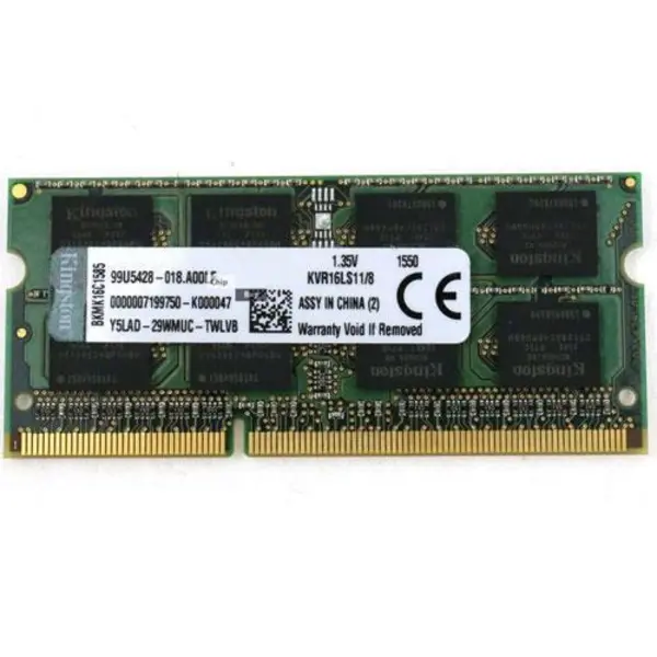 رم لپ تاپ کینگستون مدل 1600 PC3L 12800S MHz ظرفیت 8 گیگابایت Kingston Notebook Ram 8GB PC3L-12800