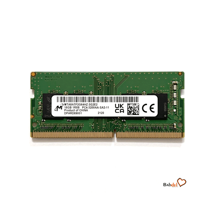 رم لپ تاپ 16گیگابایت میکرون RAM MICRON 16G PC4 DDR4 3200