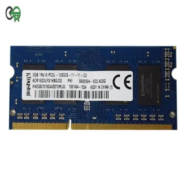 رم لپ تاپ کینگستون 2 گیگابایت با فرکانس 1600 مگاهرتز KingSton PC3L-12800S 2GB DDR3L 1600MHz Laptop Memory
