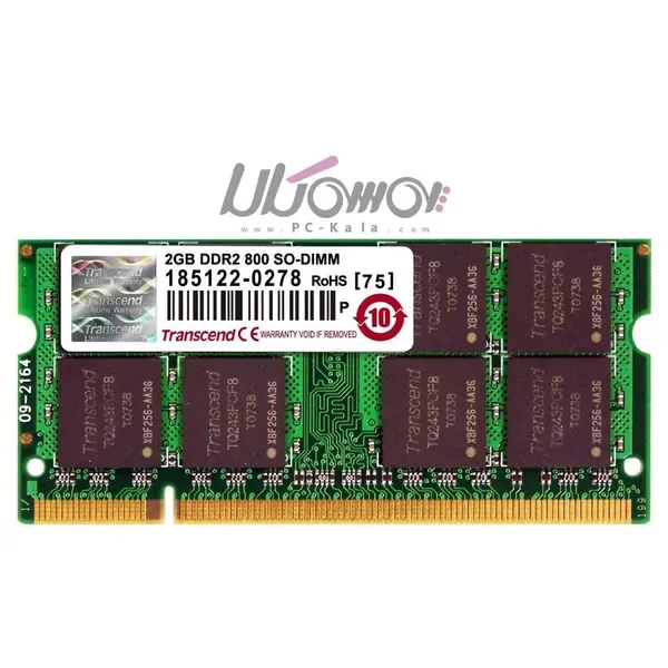 رم لپ تاپ کروشیال 2 گیگابایت با فرکانس 800 مگاهرتز PC2-6400s 2GB DDR2 800Mhz CL6 SO-DIMM Laptop Memory - 3