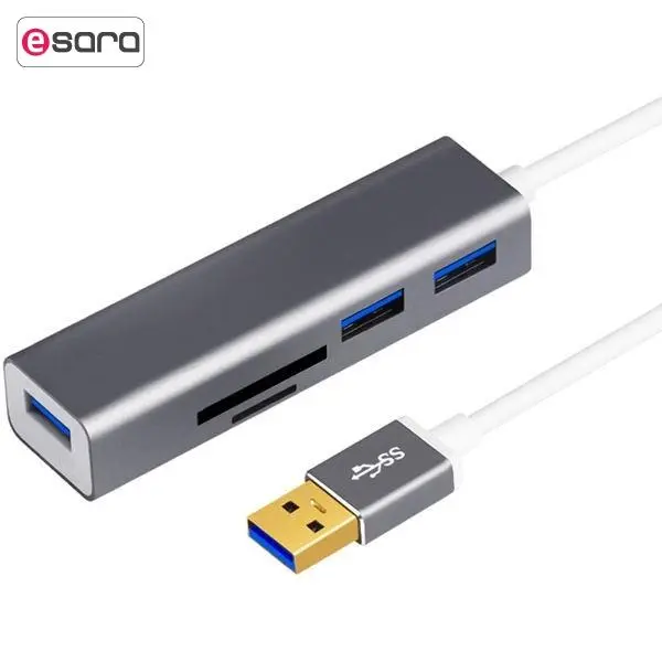 هاب 3 پورت USB 3.0 اونتن مدل OTN-5223 به همراه کارت خوان onten OTN-5223 USB3.0 CardReader-HUB Adapter
