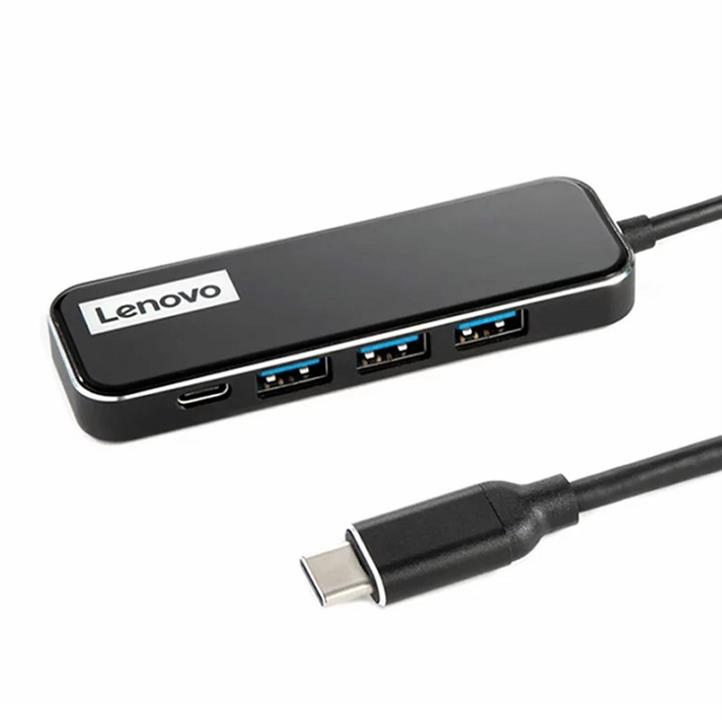 هاب 4 پورت تایپ سی لنوو Lenovo EC04 4 in 1 HUB ADAPTER 3USB 3.0 1PD