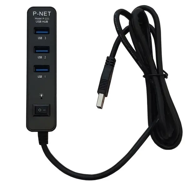 هاب یو اس بی 4 پورت پی نت مدل P-221 هاب یو اس بی 4 پورت پی نت مدل P-221 - 4