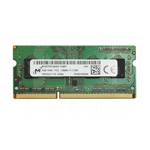 رم لپ تاپ 4 گیگ میکرون RAM MiCRON 4GB DDR3 1600 Micron 4GB PC3L-14900 DDR3-1866MHz SoDimm Ram                               Memory Module MT8KTF51264HZ-1G9E2