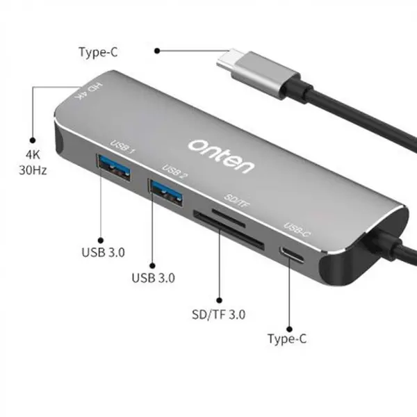 هاب 4 پورت USB 3.0 اونتن مدل OTN-95116 -