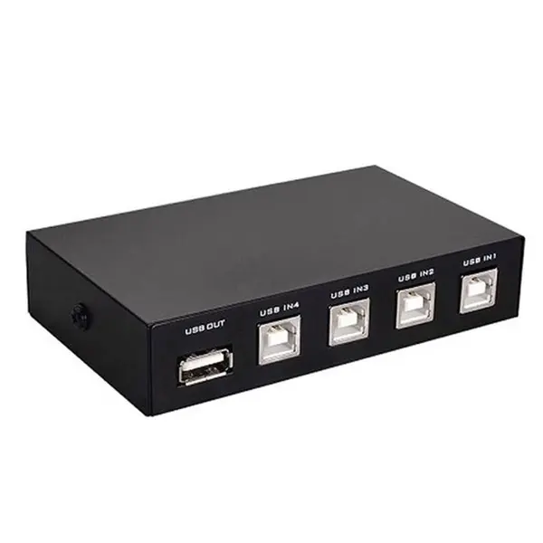 هاب سوئیچ 4 پورت پرینتر وی-نت مدل USB V-net USB Hub 4 Port Printer Sharing Switch - 4