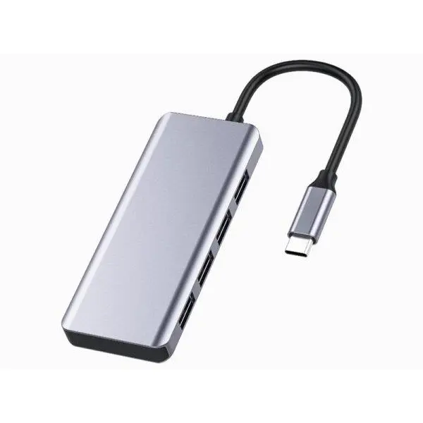 هاب 5 در 1 تایپ سی رسی Recci RH06 5-in-1 Type-C to 4×USB 3.0 and microUSB Hub