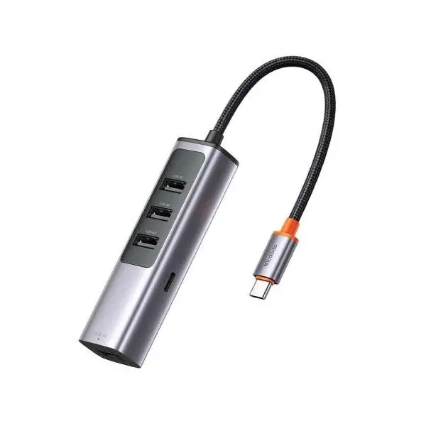 هاب تایپ‌ سی با 5 پورت مک‌ دودو MCDODO USB-C USB3.0x4+PD100W HU-112