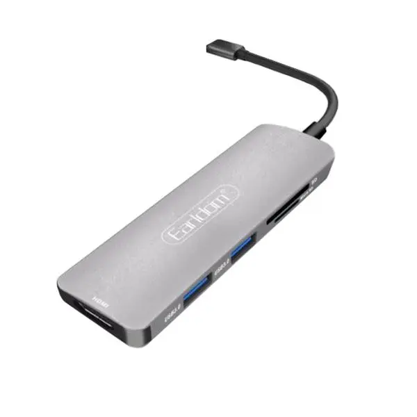 هاب 5 پورت USB-C ارلدام مدل ET-C4 -