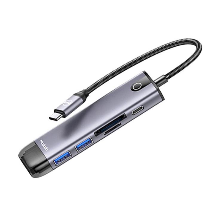 هاب 6 پورت USB-C مک دودو مدل MC-HU-7740 6 in 1 HUB