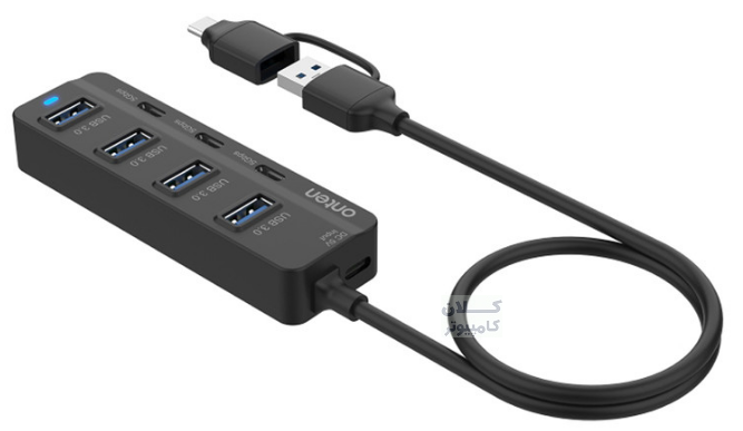 هاب 7 پورت USB/USB-C اونتن مدل OTN-UCA5306