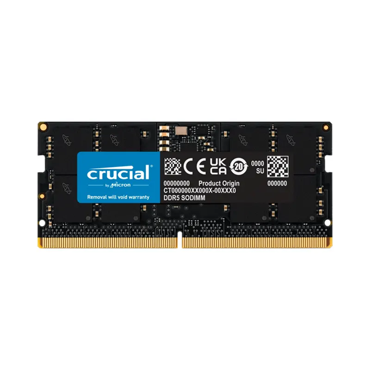 رم کروشیال مدل 8GB DDR5 4800Mhz CL40 SODIMM RAM: Crucial 8GB 4800MHz CL40