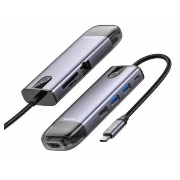 هاب آداپتور 8 پورت تایپ سی مک دودو Mcdodo HU-7730 8in1 Type-C Hub