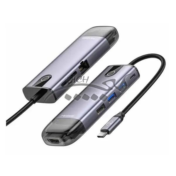 هاب آداپتور 8 پورت تایپ سی مک دودو Mcdodo HU-7730 8in1 Type-C Hub
