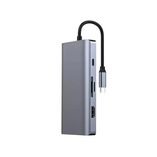 هاب 9 پورت تایپ سی رسی Recci Multiple interfaces 9in1 HUB RH09