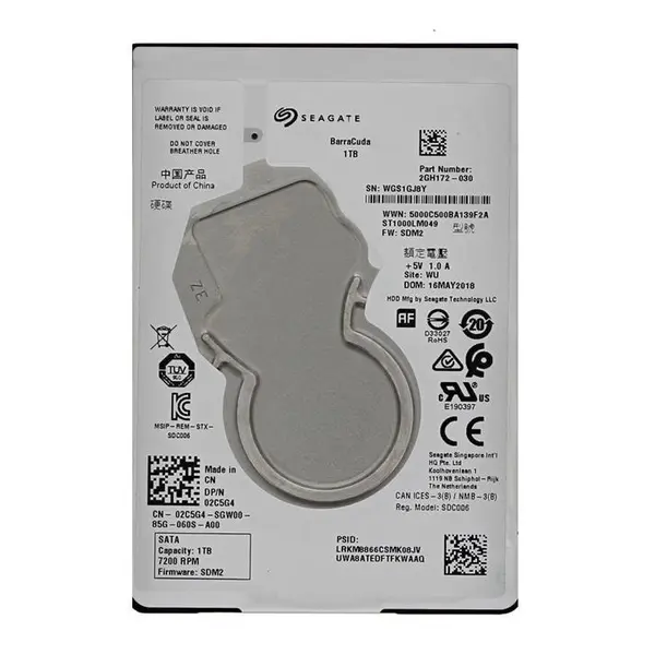 هارد دیسک لپ تاپ سیگیت مدل BarraCuda ST1000LM049 ظرفیت 1 ترابایت ST1000LM049 BarraCuda 1TB NoteBook Hard Drive