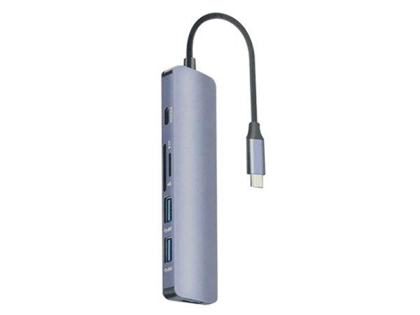 هاب شش پورت تایپ سی کوتتسی Coteetci USB3.0*3،PD3.0 ،SD/TF Card reader MB1084