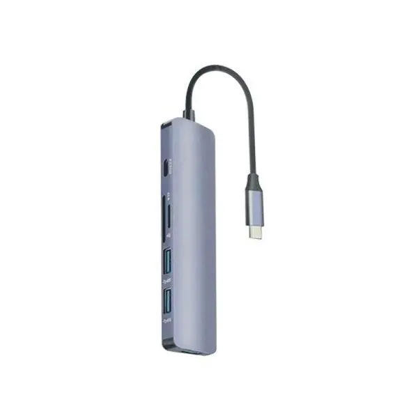 هاب شش پورت تایپ سی کوتتسی Coteetci USB3.0*3،PD3.0 ،SD/TF Card reader MB1084