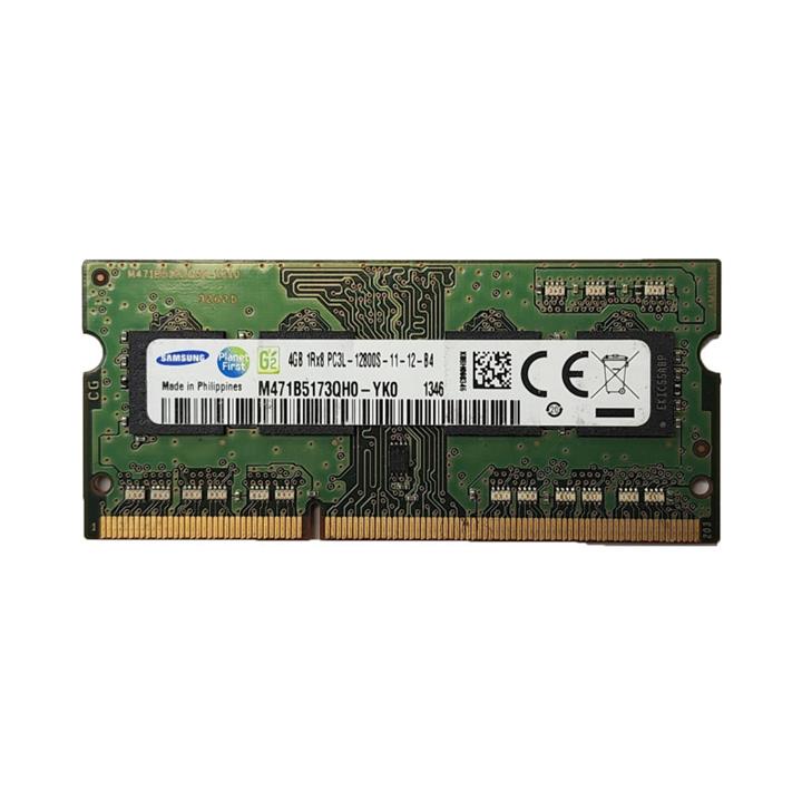 رم لپتاپ DDR3 دو کاناله 12800مگاهرتز CL11 سامسونگ مدل PC3L ظرفیت 4گیگابایت -