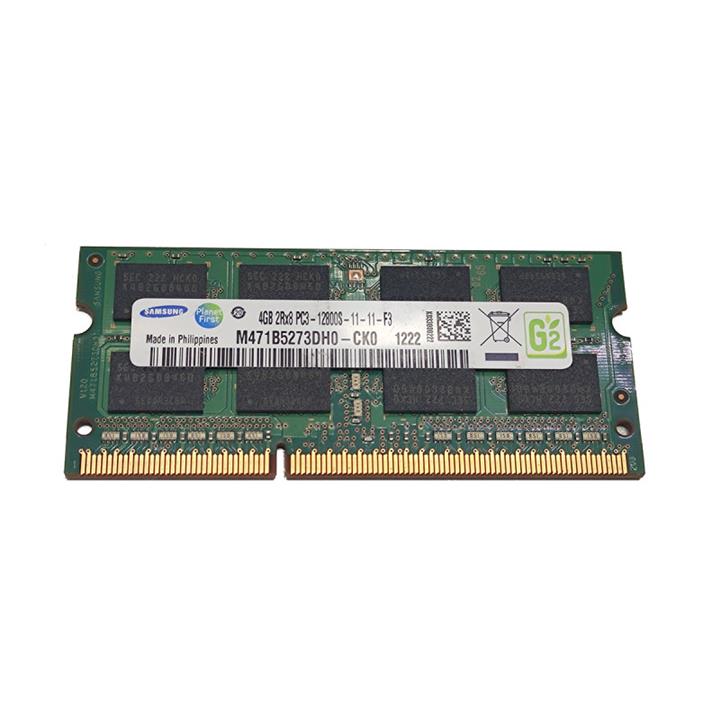 رم لپ تاپ DDR3 تک کاناله 12800s مگاهرتز CL11 سامسونگ مدل PC3 11-11-F3 ظرفیت 4 گیگابایت -