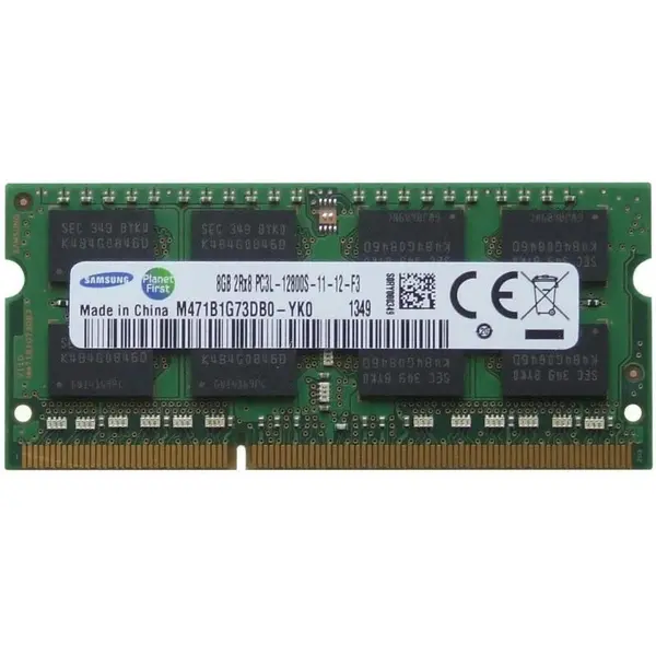 رم لپ تاپ سامسونگ مدل DDR3 12800s MHz PC3L ظرفیت 8 گیگابایت Samsung DDR3 12800s MHz PC3L RAM - 8GB