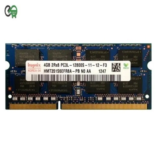 رم لپ تاپ هاینیکس مدل DDR3 12800S MHz ظرفیت 4 گیگابایت Hynix DDR3 12800s MHz RAM - 4GB