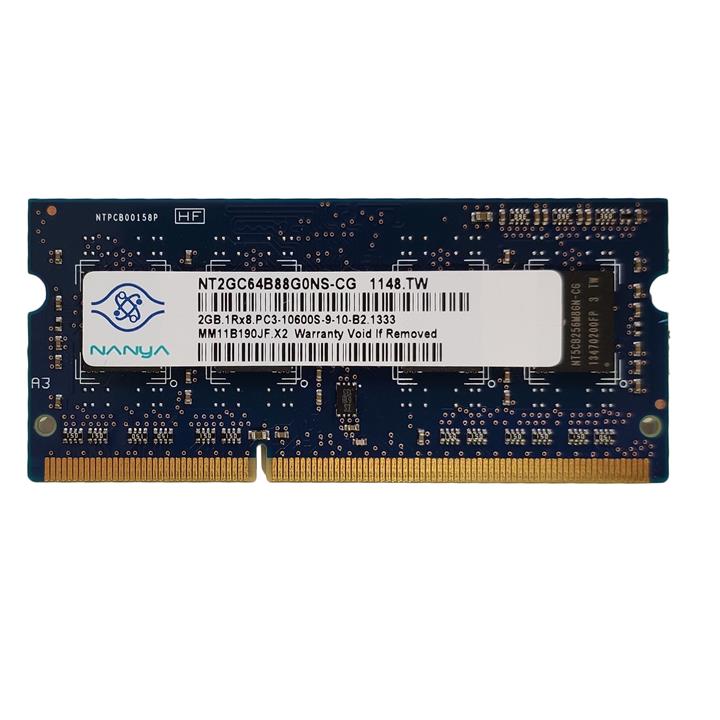 رم لپ تاپ DDR3 تک کاناله 1333 مگاهرتز B2 نانیا مدل 10600s ظرفیت 2 گیگابایت -