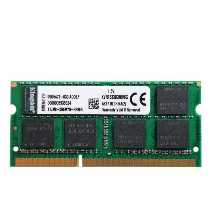 رم لپ تاپ DDR3 تک کاناله 1333 مگاهرتز CL11 کینگستون مدل PC3-10600s ظرفیت 8 گیگابایت -