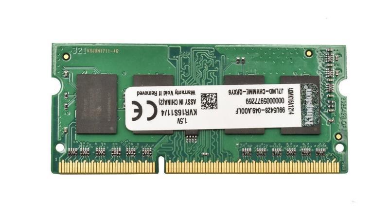رم لپ تاپ کینگستون مدلDDR3 1600S MHz CL11 ظرفیت 4 گیگابایت Kingston DDR3 1600S MHz CL11 RAM 4GB