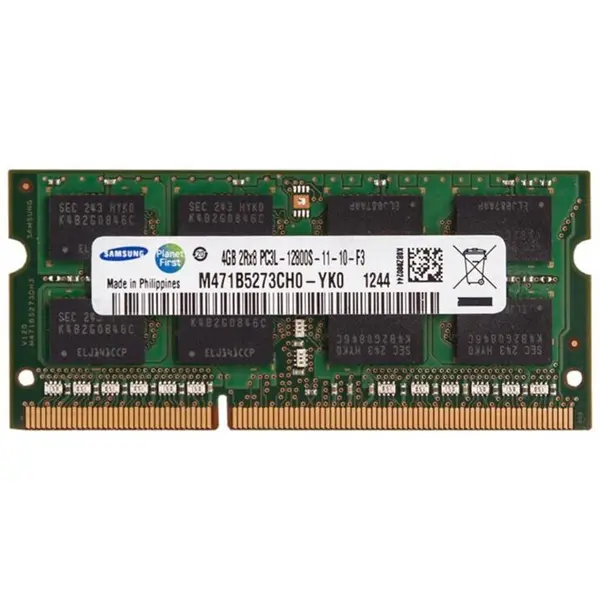 رم لپ تاپ سامسونگ مدل DDR3L 12800S MHz ظرفیت 4 گیگابایت Samsung DDR3L 12800s MHz RAM - 4GB