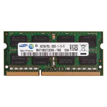 رم لپ تاپ سامسونگ مدل DDR3L 12800S MHz ظرفیت 4 گیگابایت Samsung DDR3L 12800s MHz RAM - 4GB