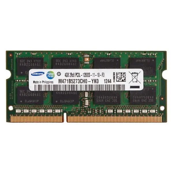 رم لپ تاپ سامسونگ مدل DDR3L 12800S MHz ظرفیت 4 گیگابایت Samsung DDR3L 12800s MHz RAM - 4GB