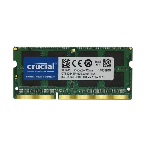 رم لپ تاپ DDR3L تک کاناله 1600 مگاهرتز CL11 کروشیال مدل CT ظرفیت 8 گیگابایت -