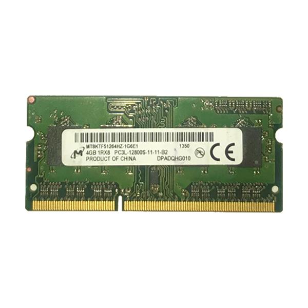رم لپ تاپ DDR3L تک کاناله 1600 مگاهرتز میکرون مدل MT8K ظرفیت 4 گیگابایت