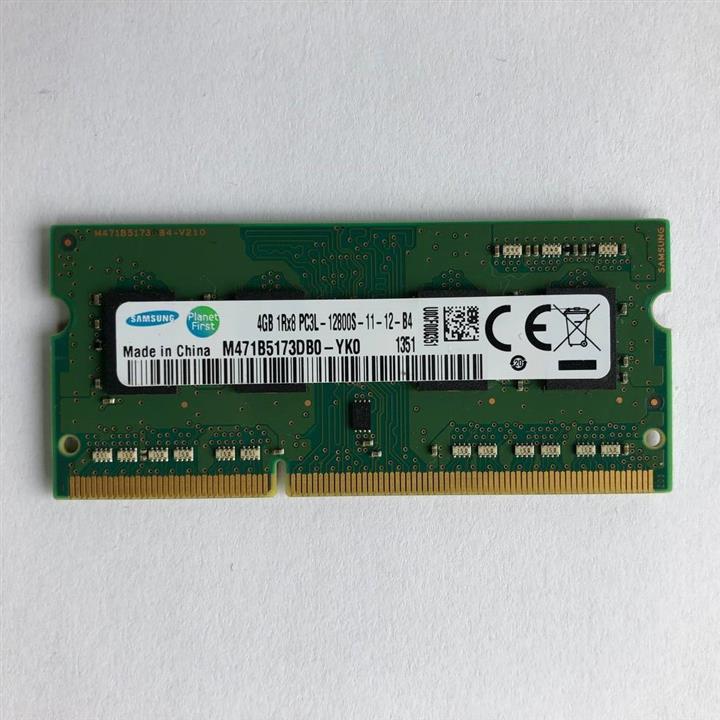 رم لپ تاپ DDR3L تک کاناله 1600 مگاهرتز سامسونگ مدل PC3L-12800 ظرفیت 4 گیگابایت -