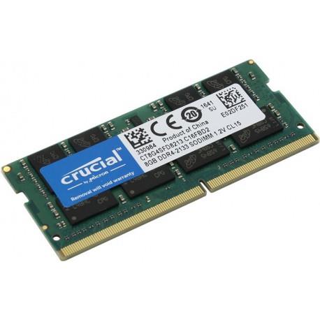 رم لپ تاپ کروشیال مدل DDR4 2133MHz ظرفیت 8 گیگابایت Crucial DDR4 2133MHz SODIMM RAM - 8GB
